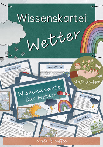 Wissenskartei Wetter - Lesetexte, Wissenshäppchen und Infos