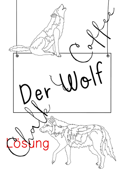 Wolf Forscherheft - Selbstlernheft rund um den Wolf als Wildtier (PDF)
