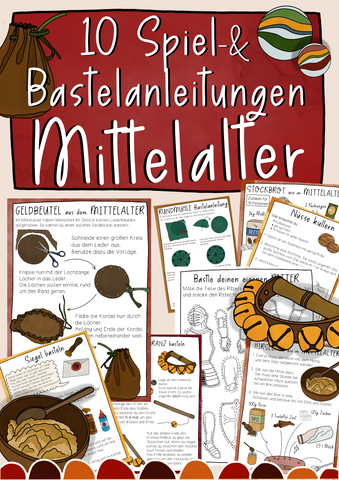 Mittelalter Spiel- & Bastelanleitungen - Aufgaben, Spiele & Basteln (PDF)
