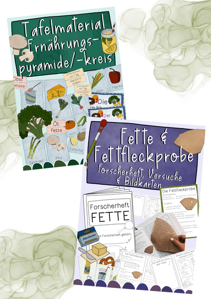 Materialpaket Gesunde Ernährung - Bildkarten, Arbeitsblätter & Versuche