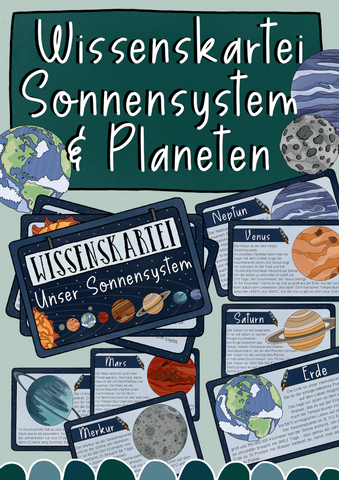 Wissenskartei Sonnensystem & Planeten - Lesetexte & Steckbriefe (PDF)
